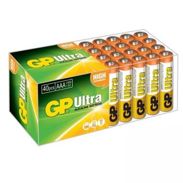 Gp Ultra Alkalin AAA İnce Kalem Pil 40 Adet