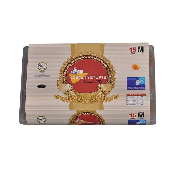 Coşkun Yumurta  Kahverengi 53-62 gr 15'li