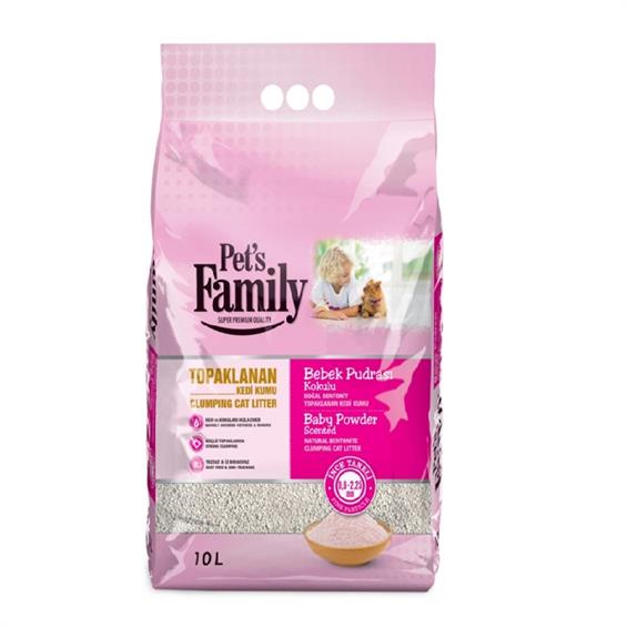 Pets Family Kedi Kumu Naturel İnce Bentonit 105 lt