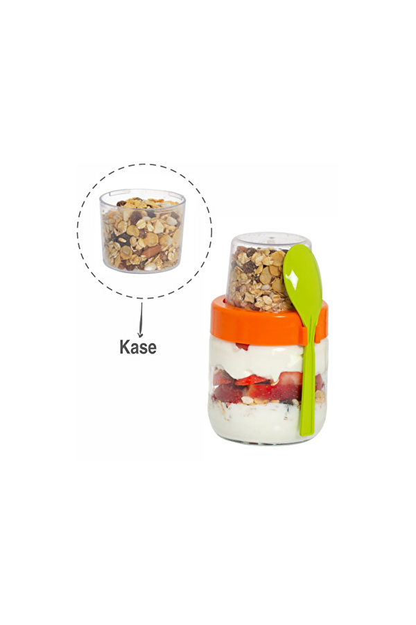 Herevin Kaşıklı Yoğurt Kabı 425 cc