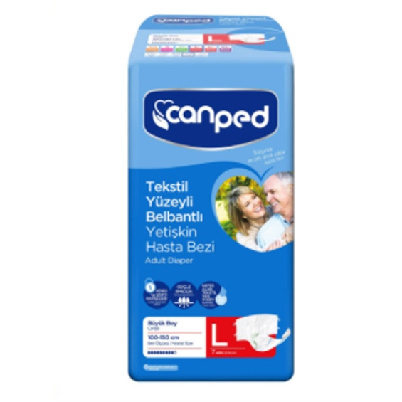 Canped Bel Bantlı Hasta Bezi Büyük 7 li