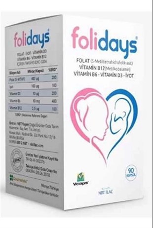 Folidays 90 Kapsül