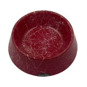 Marbly Light Red Mermerit Kedi Mama Kabı 8 Oz