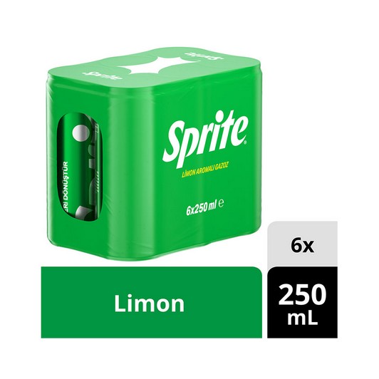 Sprite 6x250 ml Çeşitleri