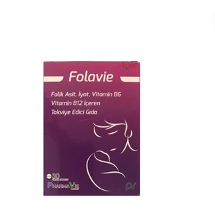 Folavie Folik Asit İyot B6 B12 30 Tablet