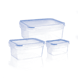 Bager Kilitli Saklama Kabı Seti 3'lü 