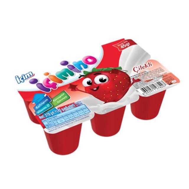 İçim İçimino Çilekli Büyüme Küpü 40 gr 6'lı