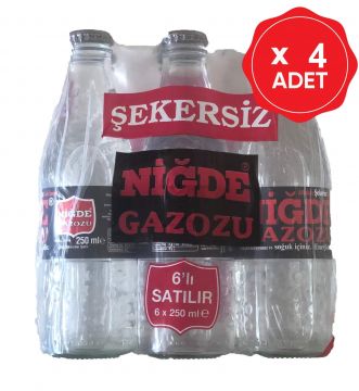 Niğde Gazozu Şekersiz 250 Ml x 6 Adet