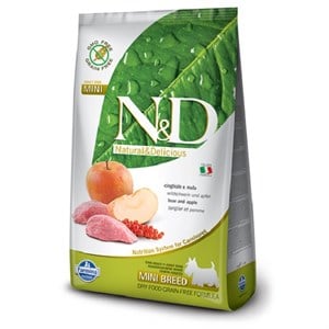 N&D Tahılsız Yaban Domuzu-Elmalı Küçük Irk Yetişkin Köpek Maması 2.5Kg