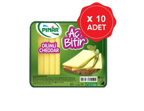 Pınar Cheddar Peyniri Aç Bitir 60 Gr x 10 Adet