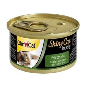 GimCat Shiny Cat Tavuklu Çimenli Öğünlük Kedi Konservesi 70 Gr