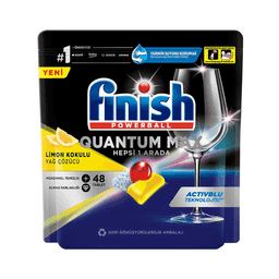 Finish Quantum Max Limonlu Bulaşık Makinesi Tableti 48'li