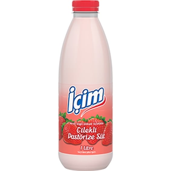 İçim Pet Şişe Çilekli Süt 1 lt