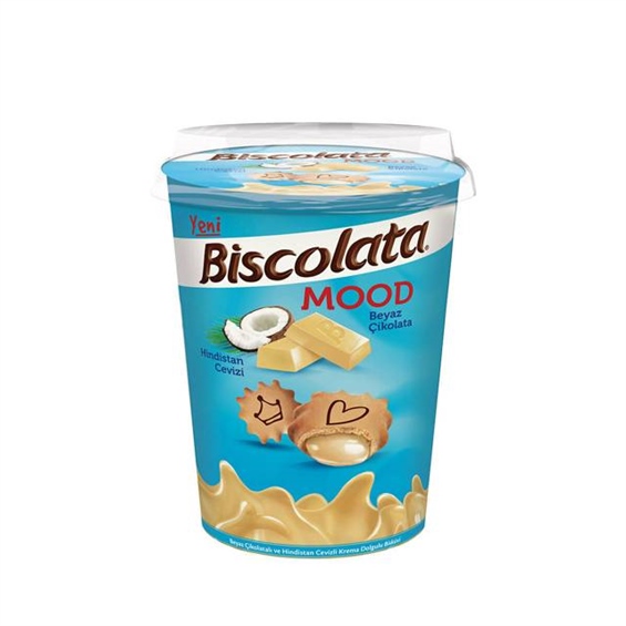 Biscolata Mood Hindistan Cevizli Krema Dolgulu Bisküvi 125 gr