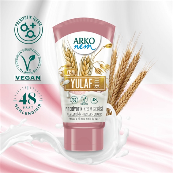 Arko Nem Prebiyotik Krem Serisi Yulaf Sütü 60 ml