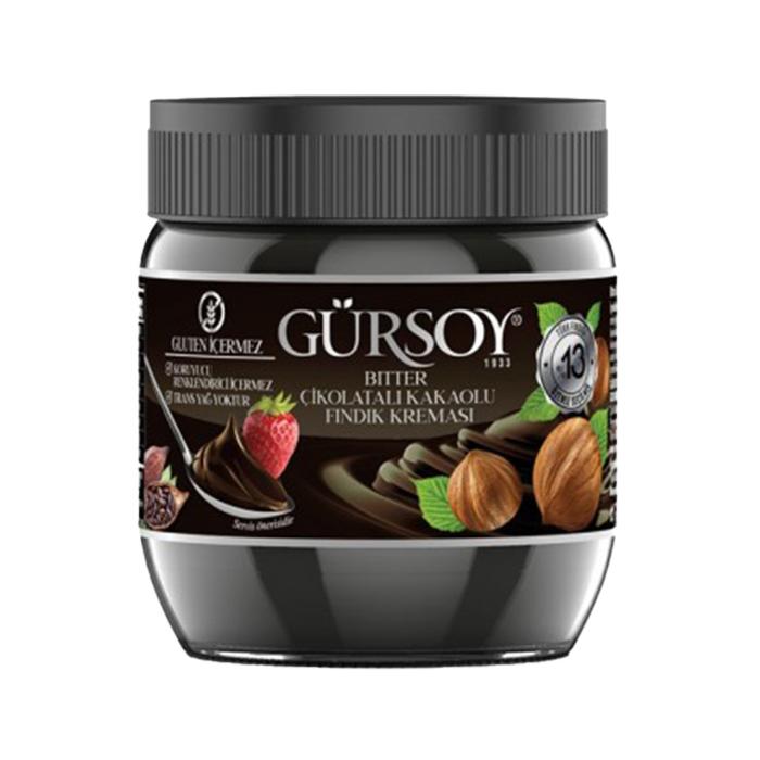 Gürsoy Bitter Kakaolu Fındık Kreması 400 gr Cam