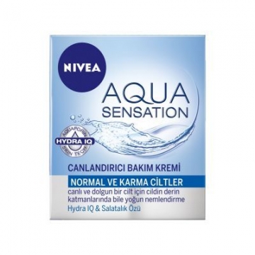 Nivea Aqua Sensation Bakım Kremi Canlandırıcı 50 ml