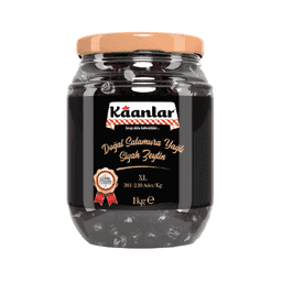 Kaanlar Yağlı Siyah Zeytin 1 Kg