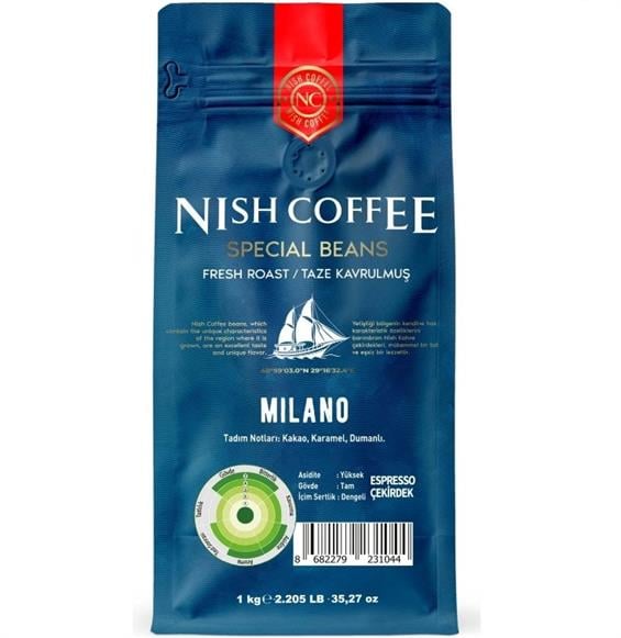 Nish Kahve Espresso Milano Kahve 1000 gr