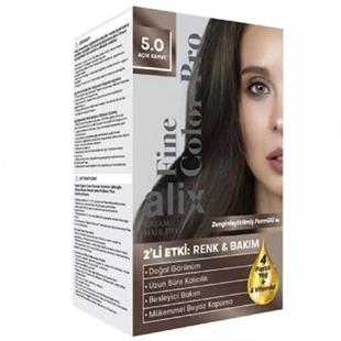 Alix Kit Saç Boyası 5.0 50 ml Açık Kahve