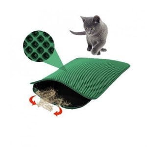 Pet Pretty Elekli Kedi Tuvalet Önü Paspası 60 x 45 cm YEŞİL
