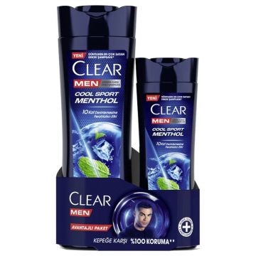 Clear Men Saç Bakım Şampuanı Cool Sport 350 ml+180 ml