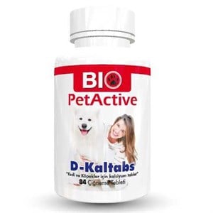 Pet Active D-Kaltabs 84 Tab Kedi ve Köpek Kalsiyum Tableti