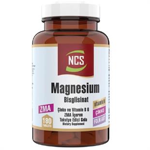 NCS Magnezyum Bisglisinat Çinko B6 Folik Asit 180 Tablet
