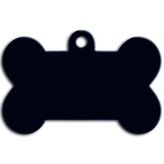 Dalis Kemik Şekilli Köpek Künyesi Siyah 5 cm