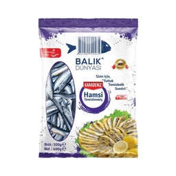 Balık Dünyası Dondurulmuş Temizlenmiş Hamsi 500 G