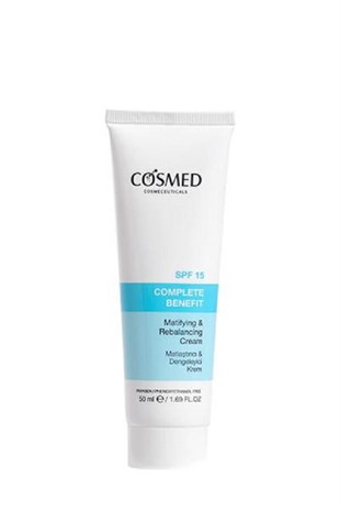 Cosmed Complete Benefit Matlaştırıcı Dengeleyici Krem SPF 15 50 ml