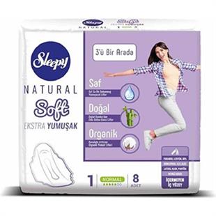 Sleepy Natural Soft Hijyenik Ped 8'li