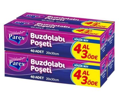 Parex Buzdolabı Poşeti 4 Al 3 Öde Küçük Boy