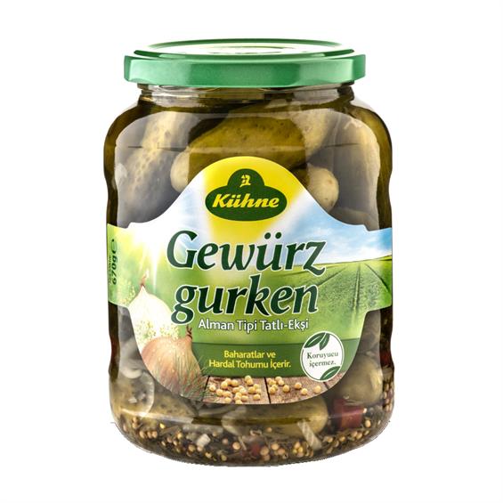 Kühne Gewurzgurken Alman Tipi Turşu 670 gr