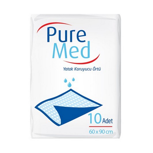 Puremed Yatak Koruyucu 60x90 cm 10 lu
