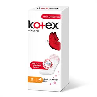 Kotex İnce Günlük Ped Parfümlü 18'li