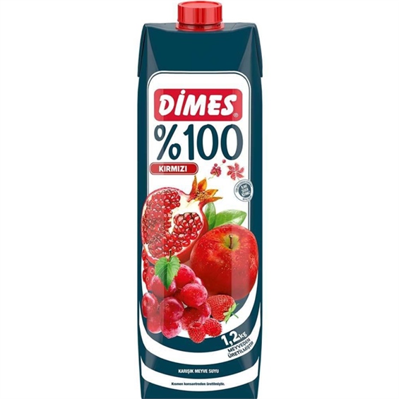 Dimes  100 Kırmızı Meyveler 1 lt