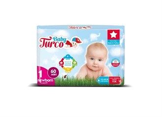 Baby Turco Bebek Bezi1 Numara Yeni Doğan 60 Adet (2-5 kg)