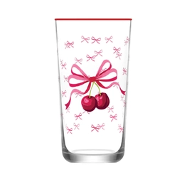 Lav Kiraz Desenli Uzun Bardak 490 cc  