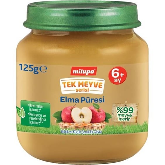 Milupa 6+ Ay Tek Meyve Elma Püresi 125 gr
