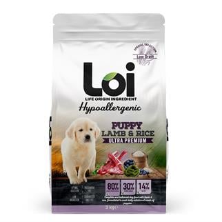 Loi Kuzulu Pirinçli Yavru Köpek Maması 3 Kg