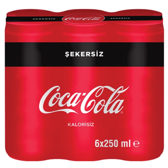 Coca Cola Zero Sugar 6'lı 250 ml