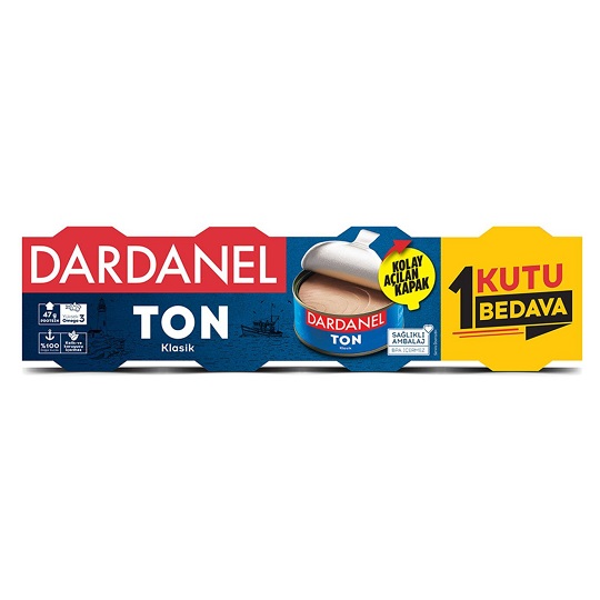 Dardanel Ton 4x75 gr Klasik 1 Kutu Bedava