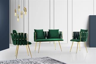 Karatas CC-2215 Çınar Çay Seti BF-09/Gold Ayak