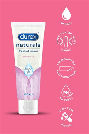 Durex Naturals Ekstra Hassas Kayganlaştırıcı Jel 100 ml