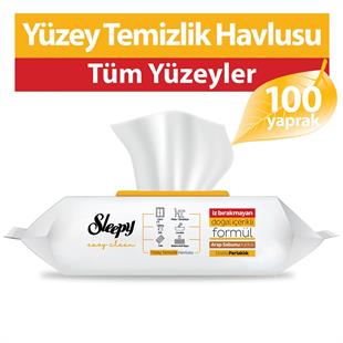 Sleepy Easy Clean Arap Sabunu Katkılı Yüzey Temizlik Havlusu 100 Lü
