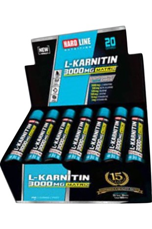 Hardline Nutrition L-Carnitine Limon Aromalı 3000 mg 20 Shots