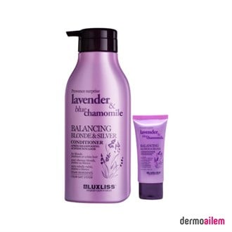 Luxliss Lavander Blue Chamomile Balancing Blonde Silver Conditioner 500 ml +40 Ml Hediye