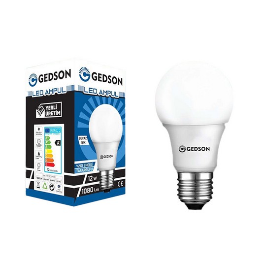 GEDSON LED AMPUL E27 12W BEYAZ ISIK