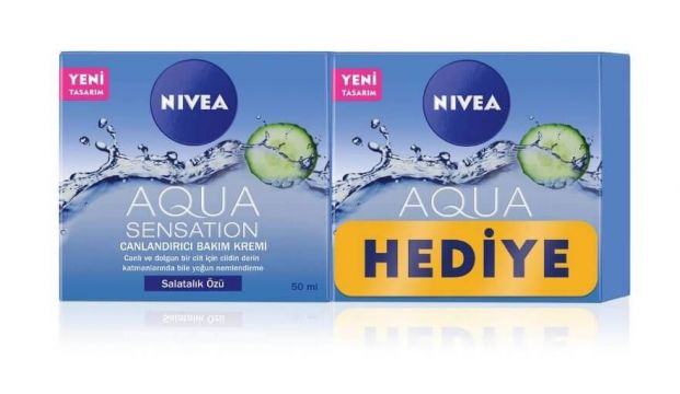 NIVEA AQUA SENS. YÜZ KREMI 50ml+50ml